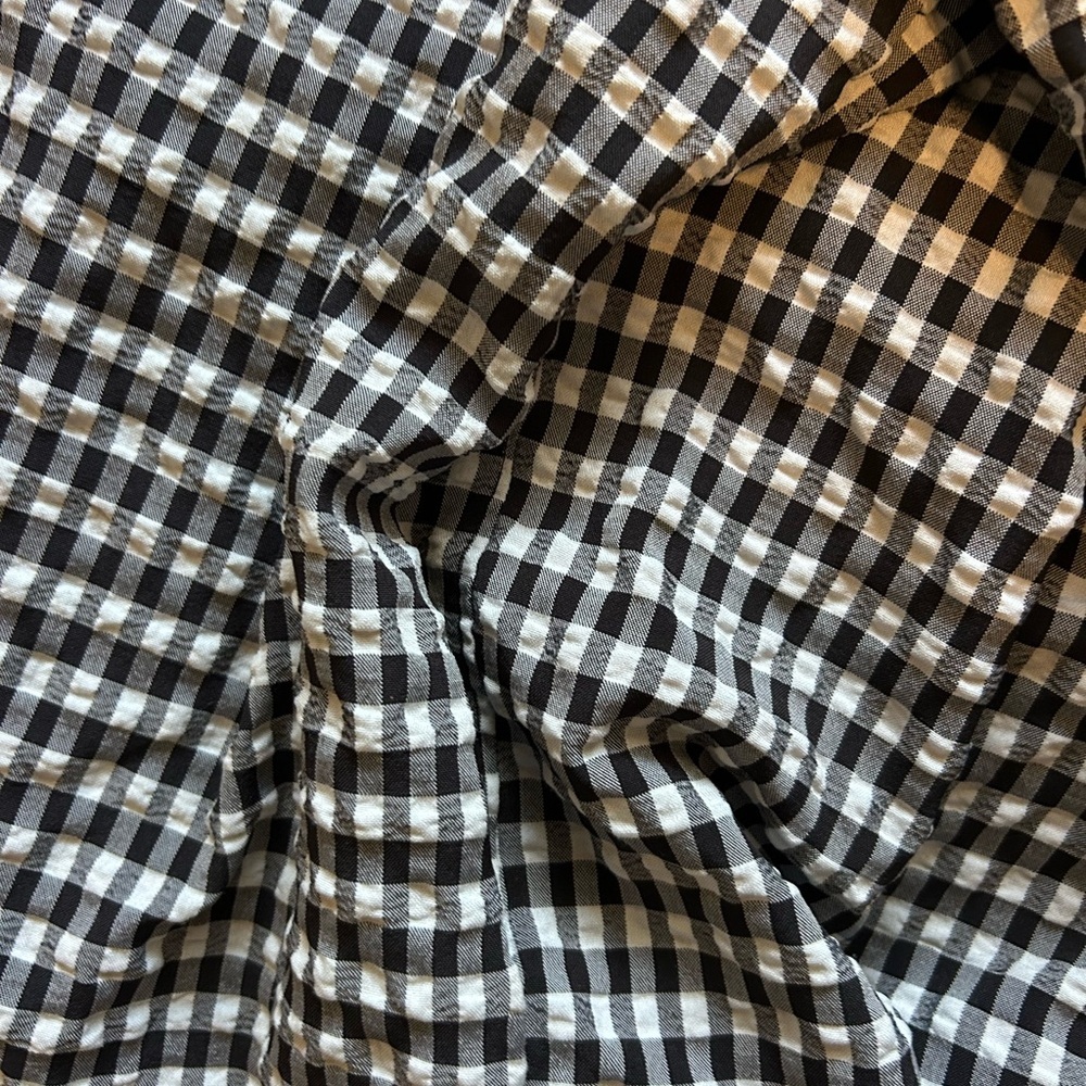 Lola May Black and White Shirt Dress Plaid Print Women’s Size 20 - Picture 10 of 10
